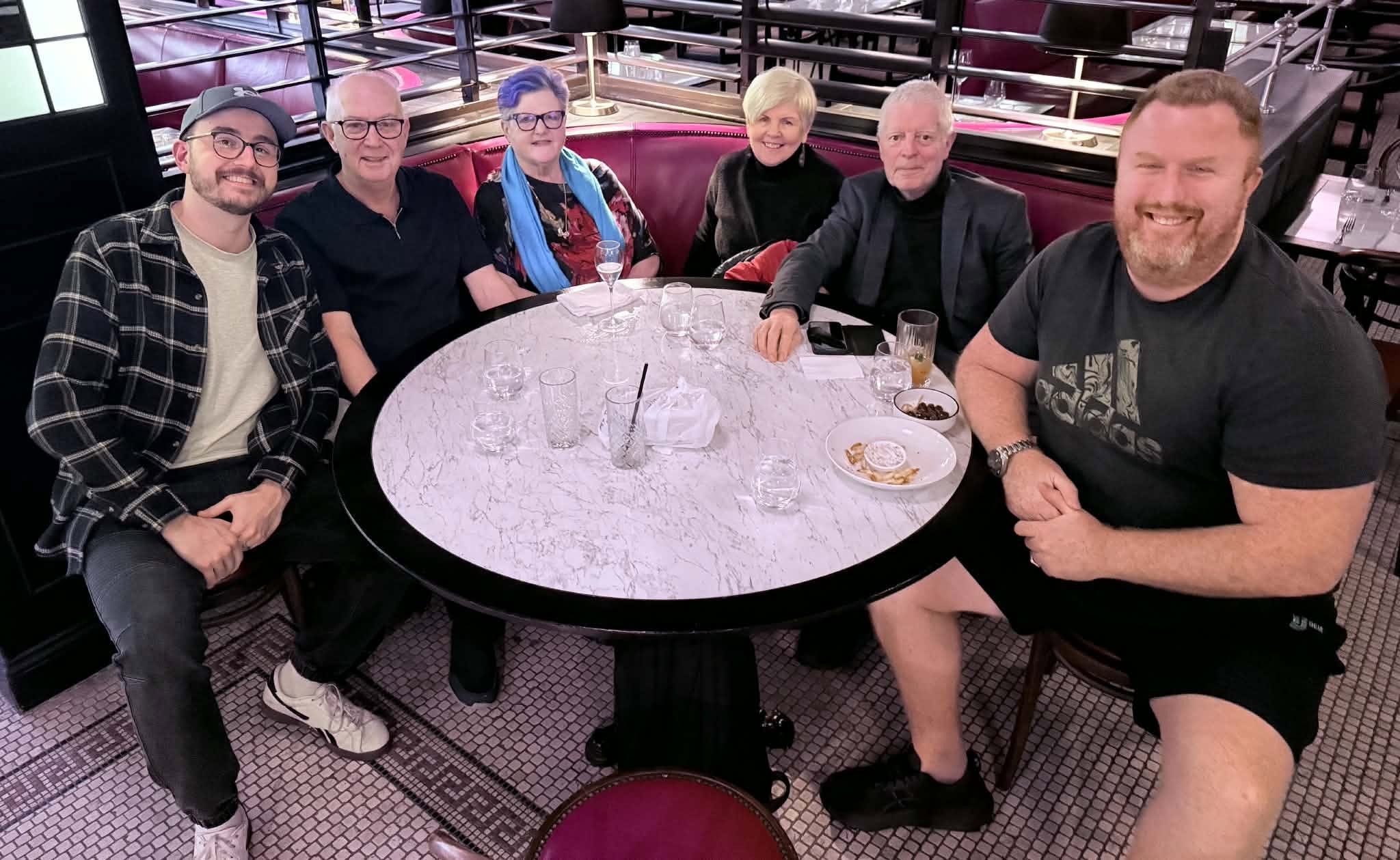 Catching up with the team!